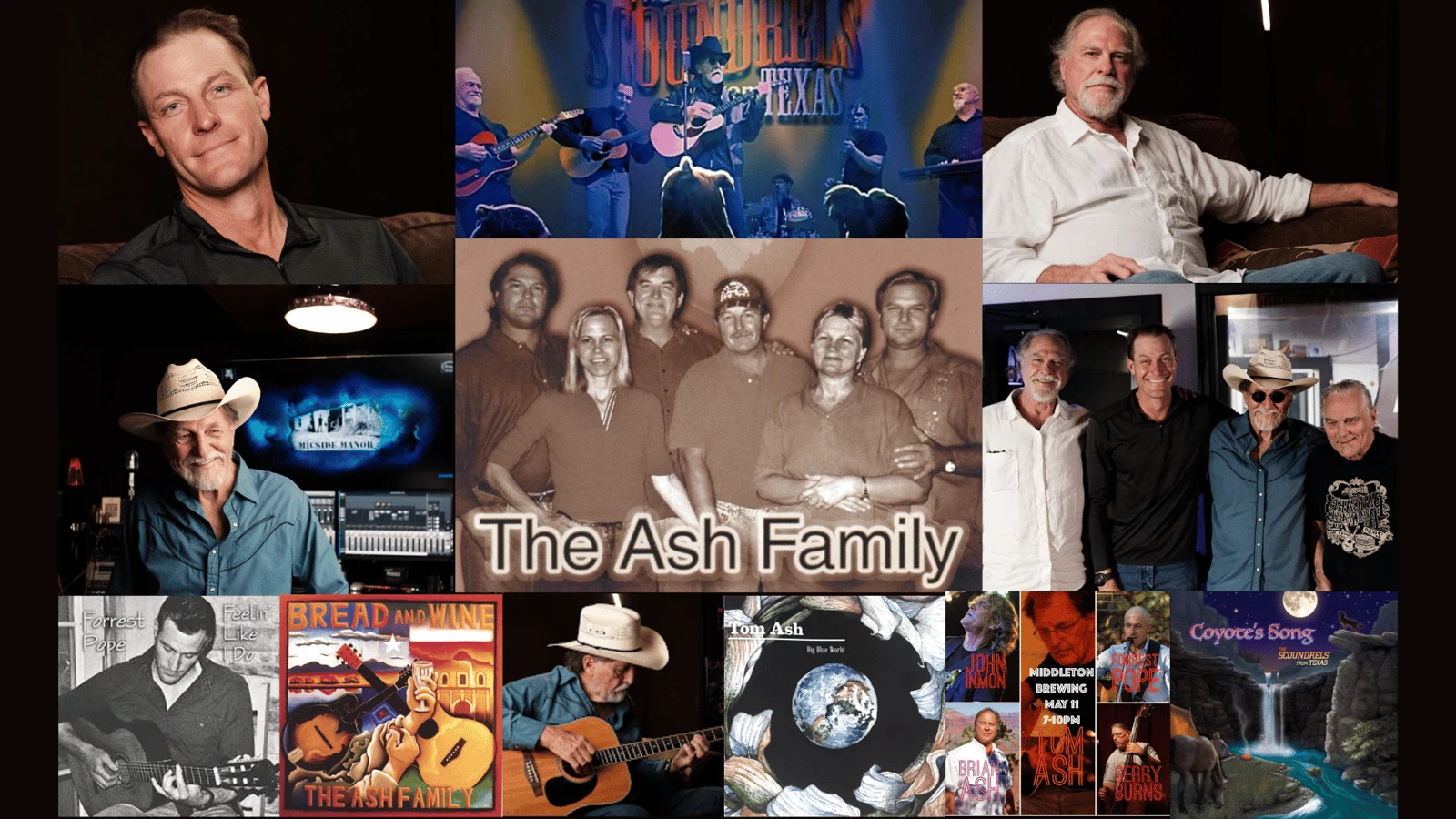 The Ash Family — family photographs, performances and music artwork